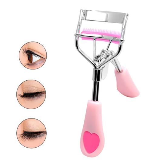Women Wide Angle Eyelash Carbon Steel Brush Comb Curler Make Up Cosmetics Tool