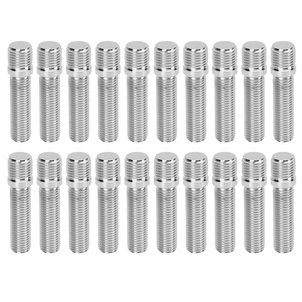 Wheel Stud Adapters 20pcs Steel Expansion Wheel Studs 58mm Wheel Conversion Bolt Stud Adapter 41mm Shank Length (M14*1.5-M12*1.5)