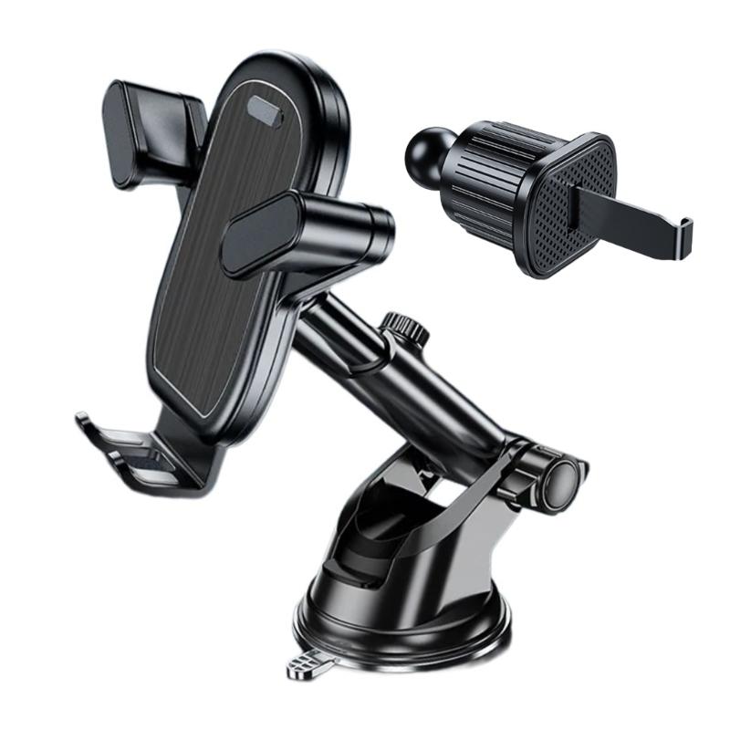 Car Phone Holder Vent Upgraded Metal Hook Clip Air Vent Cellphone Holder Car Mount Automobile Handsfree Cradle