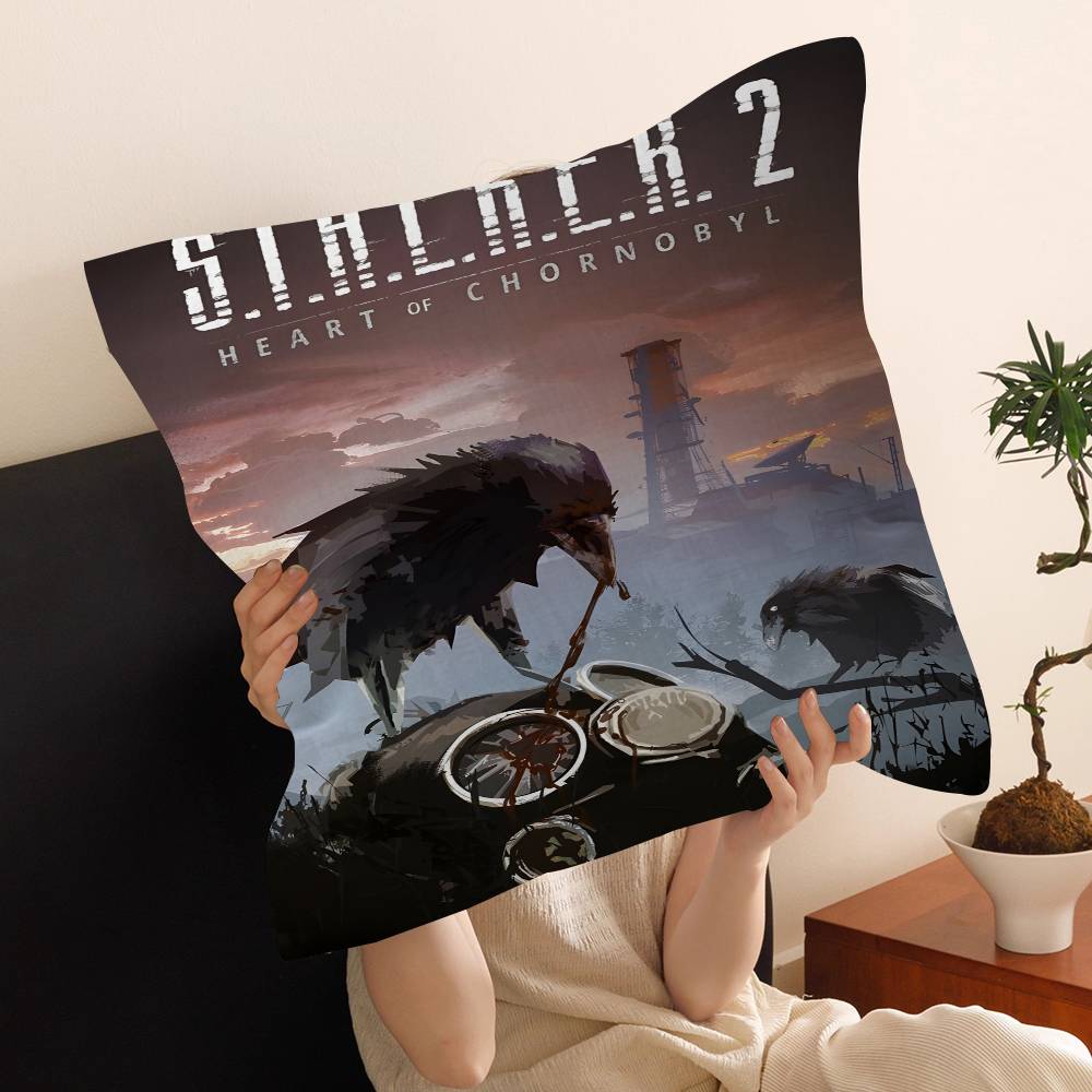 STALKER Heart of CChornoby Cushion Cover Pillow Cover Decor Pillowcase Printed Cushion Case for Couch