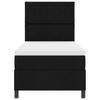 Boxspring Bed with Headboard Black 90 X 190 Cm Fabric