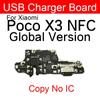 USB Chargng Dock Port Connector Board Flex Cable With Microphone For Xiaomi Mi Poco F1 F2 Pro Poco X3 X2 C3 Mi Play Repair Parts
