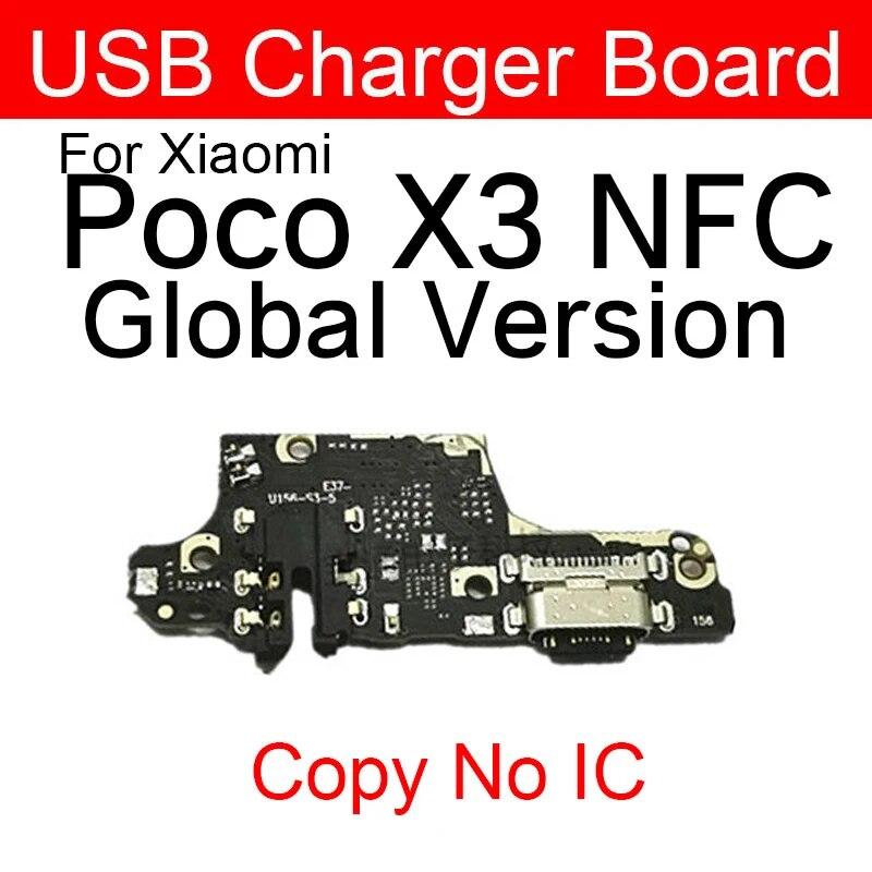 USB Chargng Dock Port Connector Board Flex Cable With Microphone For Xiaomi Mi Poco F1 F2 Pro Poco X3 X2 C3 Mi Play Repair Parts