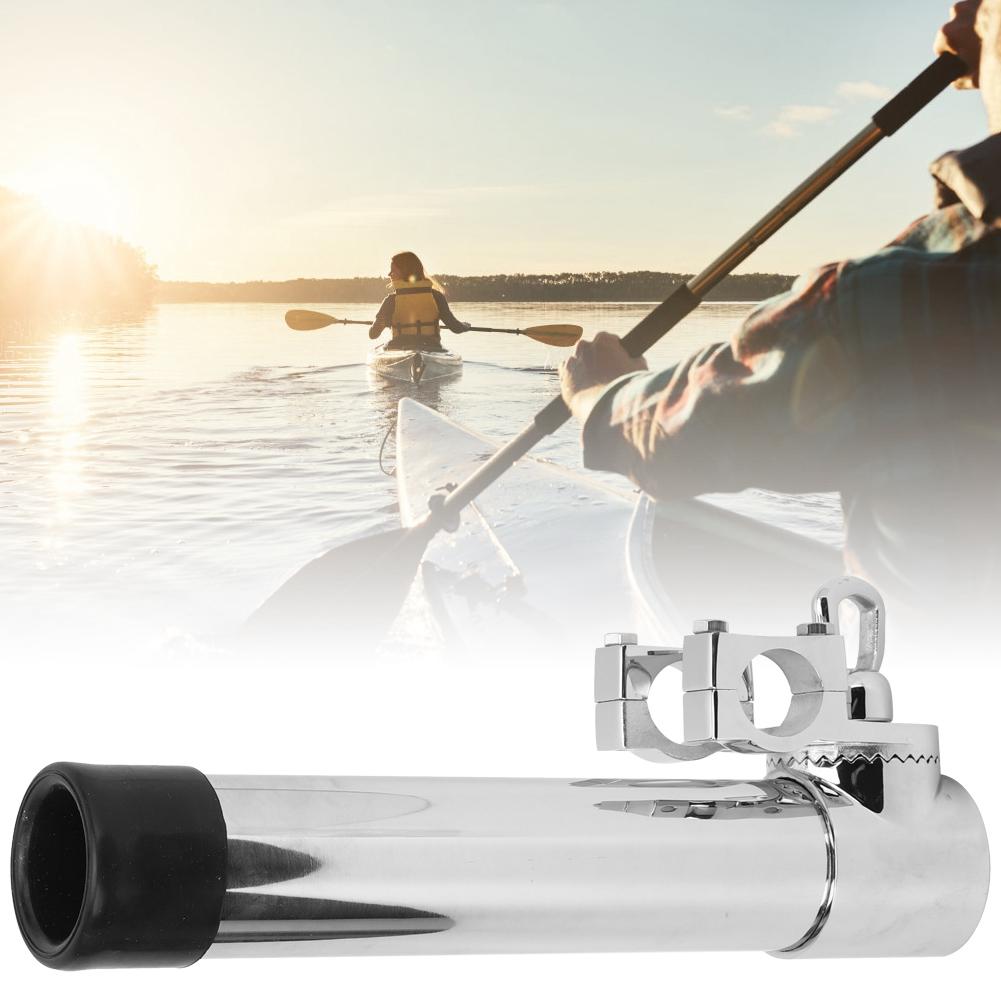 360 degrees  Rotatable Marine Boat Fishing Rod Holder Stainless Steel Mount Angling Accessory