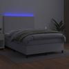 Maison Exclusive - Bettlattenrost mit Matratze und LED Weiß 140x200 cm