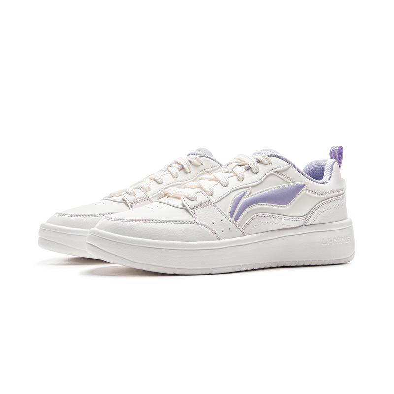 Li Ning Sycee Slip Resistant Cushioning Abrasion Resistant Lightweight Breathable Low top Skateboard Shoes Women's AGCV144-2
