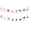 Valentine's Day Bilingual Fishtail Banner: Birthday, Proposal, Confession, Decorative Hanging Flag