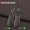 Zinc Alloy Genuine Leather Auto Smart Key Fob Cover Case Fit For Ford Fusion Mondeo Mustang F-150 Explorer Edge Auto Accessories
