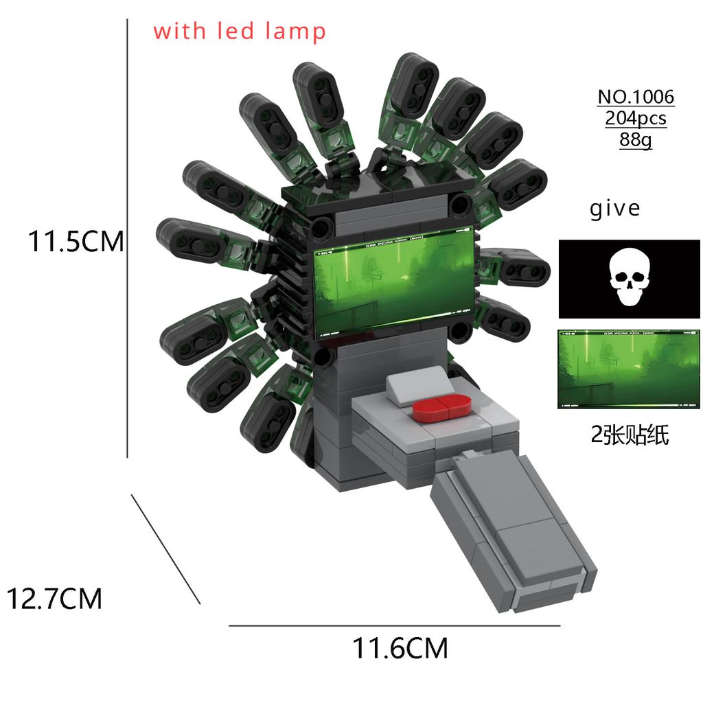 Zoonomaly Zoo Bloki Figurka Zabawka Zoonomaly Zestaw Bloków Figurka z Gry Horror Zoonomaly Ceglany Strażnik Kot Koala Potwór Zwierzęta Budowanie