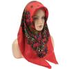 Ethnic Style Gold Thread Printed Square Summer Scarf