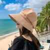 Stylish Breathable Unisex Wide Brim Sun Protection Bucket Hat Foldable Beret for Outdoor Beach Sun Hat