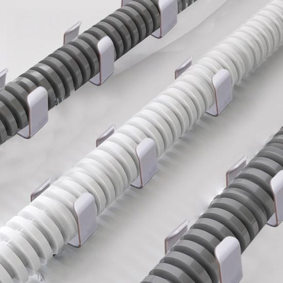 10Pcs Washing Machine Drain Hose Holder Universal No Drill Self-adhesive Washer Water Pipe Fixing Clamp Fasteners Mount