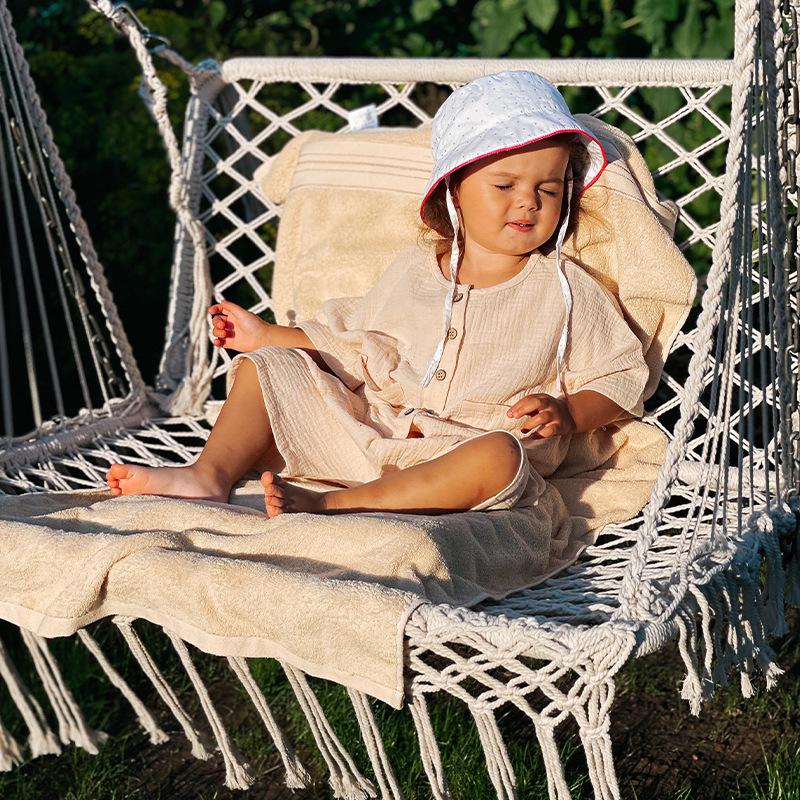 Danish-Style Kids' Summer Pajamas: Cotton Short-Sleeve Shirt & Shorts Set