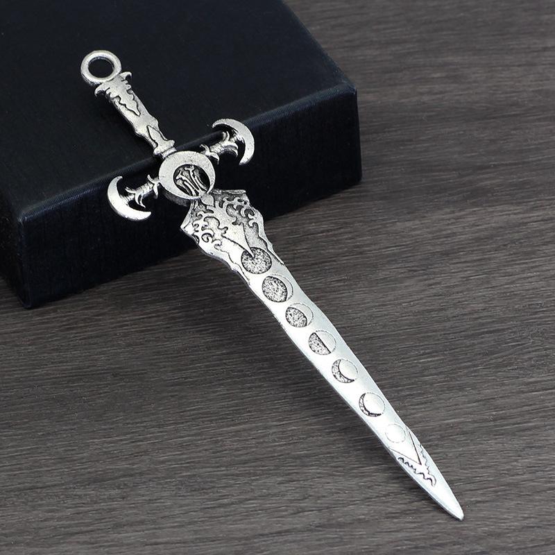Punk Personality Retro Viking Sun Moon Sword Women's Hair Hairpin Niche Fashion Daily Hair Hairpin Ancient Style Clothing Match