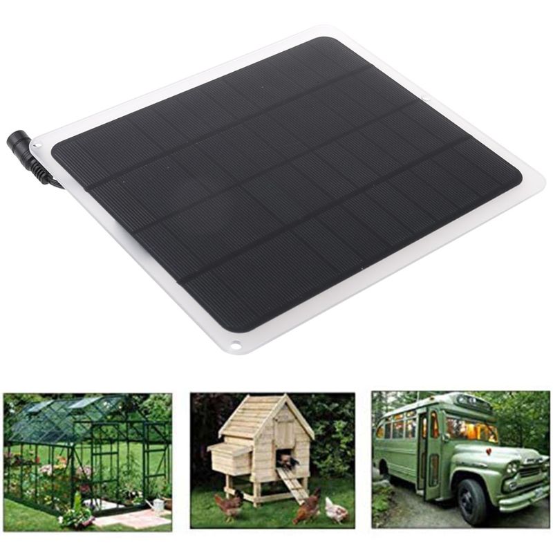 Solar Panel Fans 10W 12V Solar Panel Powered Fan Outdoor Portable Ventilator Exhaust Fan for Chicken Coops Greenhouse