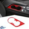Console Front Cup Holder Cover Ring Trim Decor Bezels Red For Chevrolet Camaro