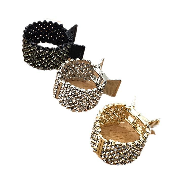Luxury Alloy Rhinestone Hair Claw Clip for Women – Anti-Collapse Hold
