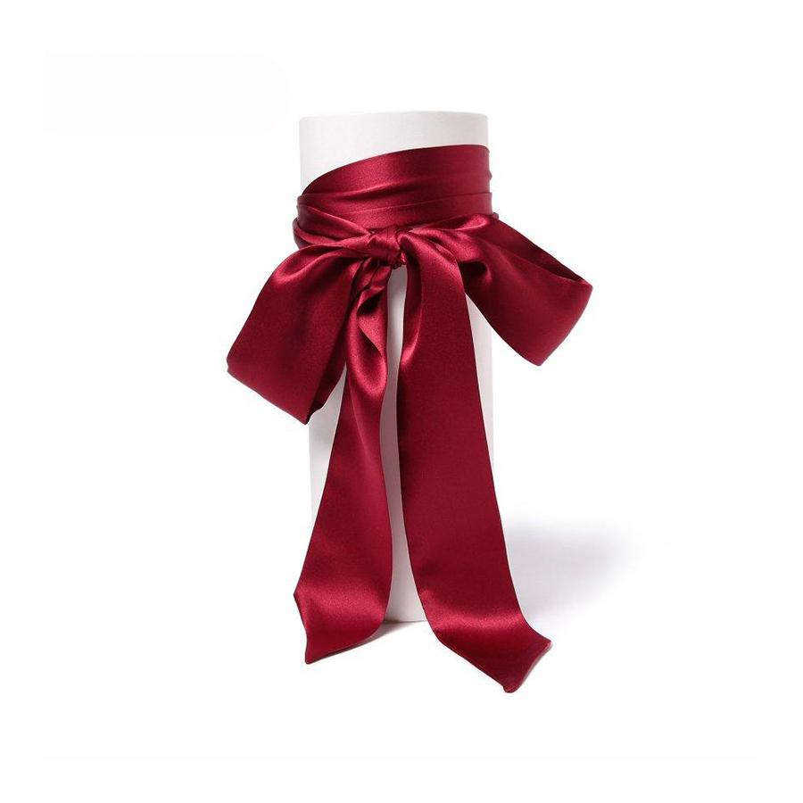 

Роскошный узкий шарф из искусственного шелка, модный аксессуар 2025, лента для ручки сумки, женская повязка на голову с принтом лошадей, маленькие шарфики для волос, бандана One Size вино красного