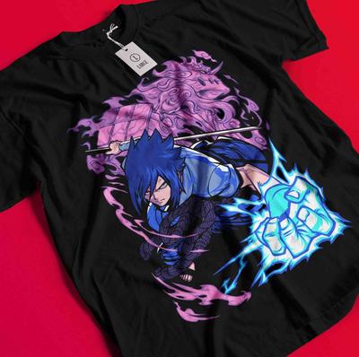 Maglietta Sasuke T-shirt Naruto Maglietta Itachi Uchiha Madara Kakashi Orochimaru Tee BB1303