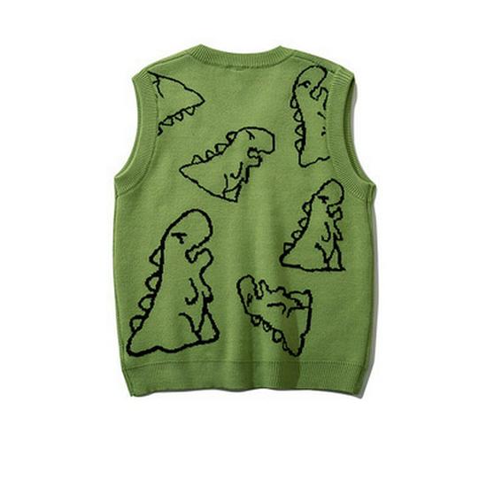 Unisex Dinosaur Knitted Wool Sweater