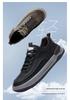 Hochwertige atmungsaktive Herren-Board-Schuhe aus echtem Leder - Lässige Outdoor-Sneaker für Frühling/Sommer mit dicken Sohlen, handgenähtes Design.