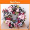 Vintage Peony Wall Decor With Silk Flowers For Home Entryway And Wall Art