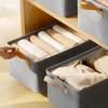Closet Storage Bins Foldable Large Space-Saving Closet Organizing Baskets With Handle For Home Dorm Bathroom Shelf Wardrobe