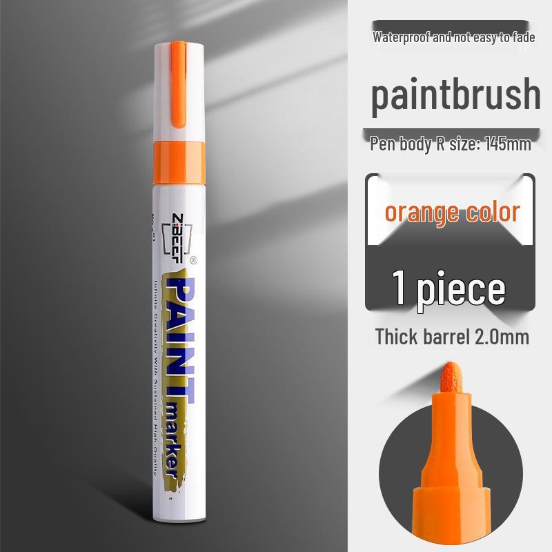 Industrial Colorfast Paint Marker Pen for Tire & Car Touch-Up, White/Black/Gold
