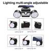 Solar Lamps Body Sensor Lights Garage Road Lights Outdoor Garden Lights Three Head Wall Lights