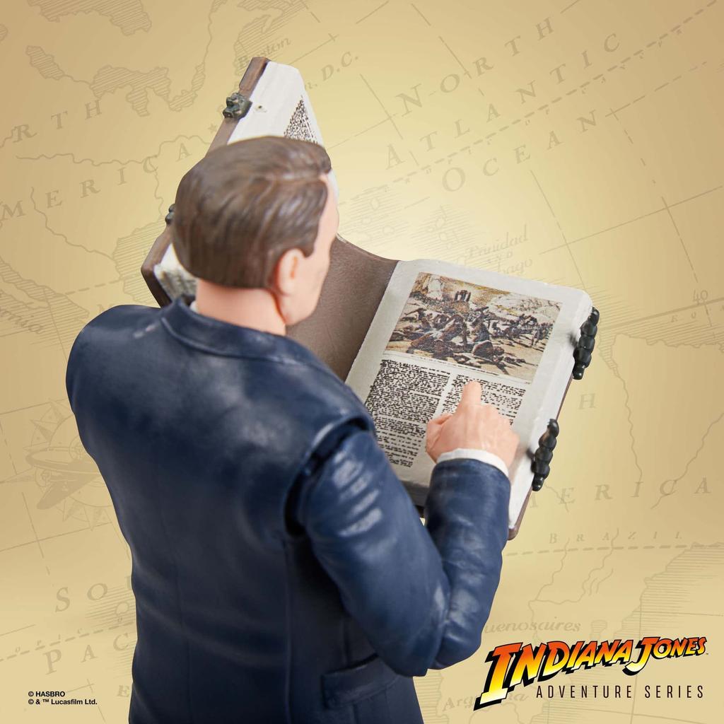 Indiana Jones Adventure Indiana Jones and the Raiders of the Lost Marcus Brody Belloc Action Figure Set Series Ark, & René (Ark Showdown), 6-inch