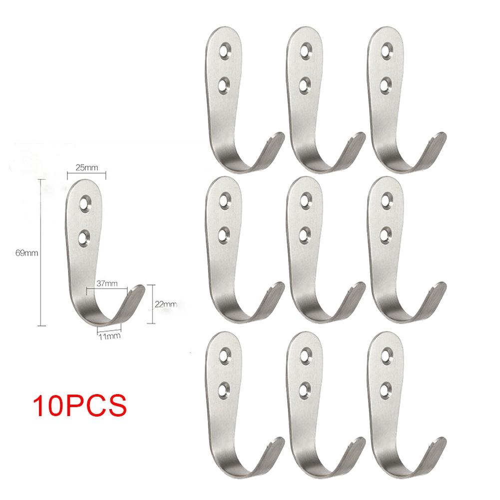 Creative Hook Home Useful 10PCS Solid Wall Mounted Single Hook Heavy Duty