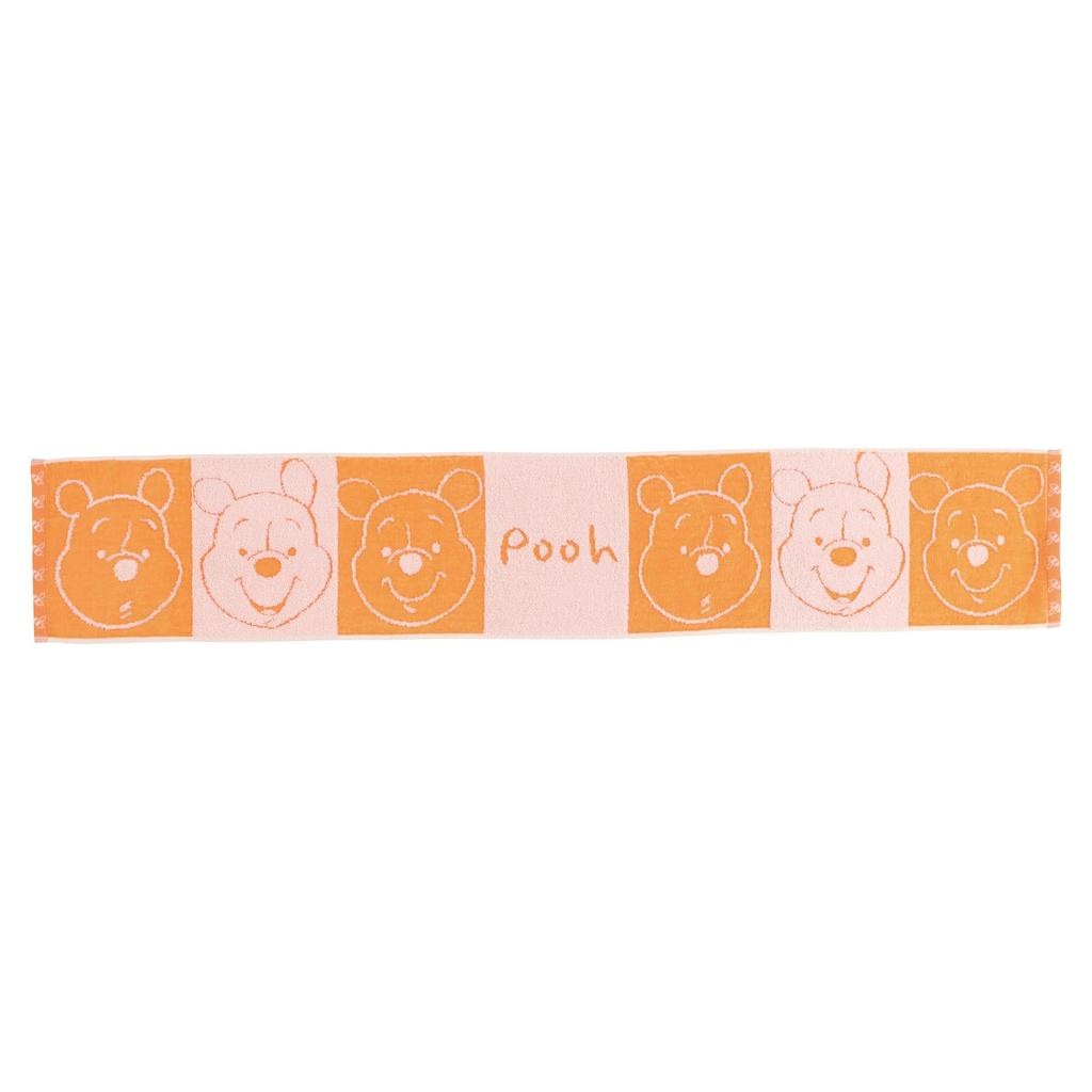 Marushin Muffler Towel Disney Winnie the Pooh Face Pattern Lineup Cute 2006047300
