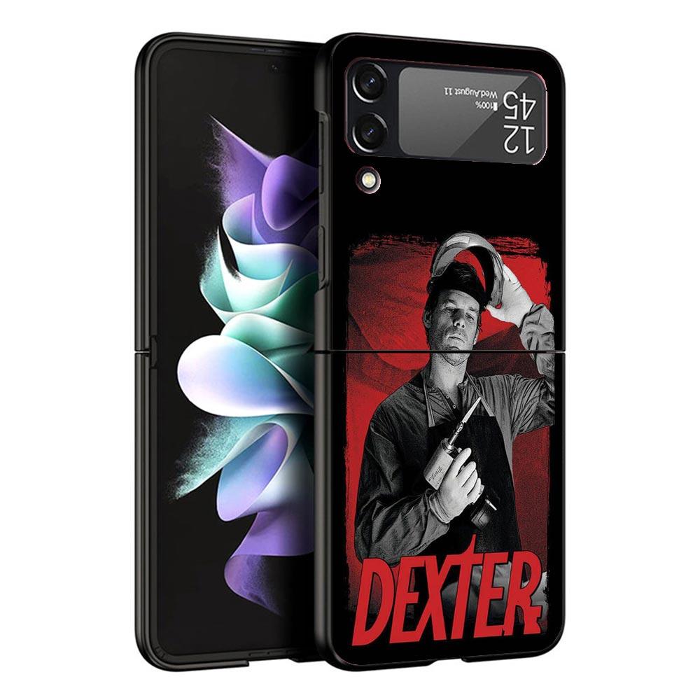 TV Show Dexter Morgan Black Phone Case For Samsung ZFlip7 ZFlip6 ZFlip5 ZFlip4 ZFlip3 5G Hard Protective Galaxy Z Flip 3 4 5 6 7