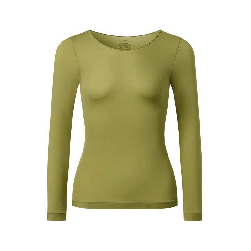 Women's Moisturizing Hyaluronic Acid Thermal Suit: Long-Sleeved Top & Pants for Autumn