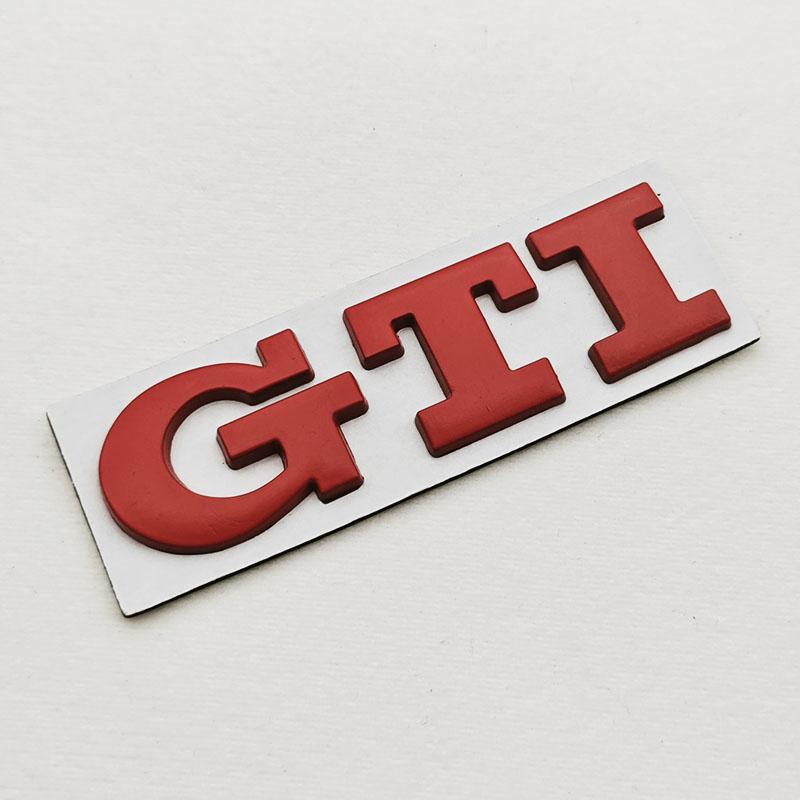 2026 Hot For VOLKSWAGEN VW 3D High-Quality Chrome Metal Logo GTI Emblem Car Trunk Sticker Badge For VW Golf 8/Polo/Jetta/Tiguan/