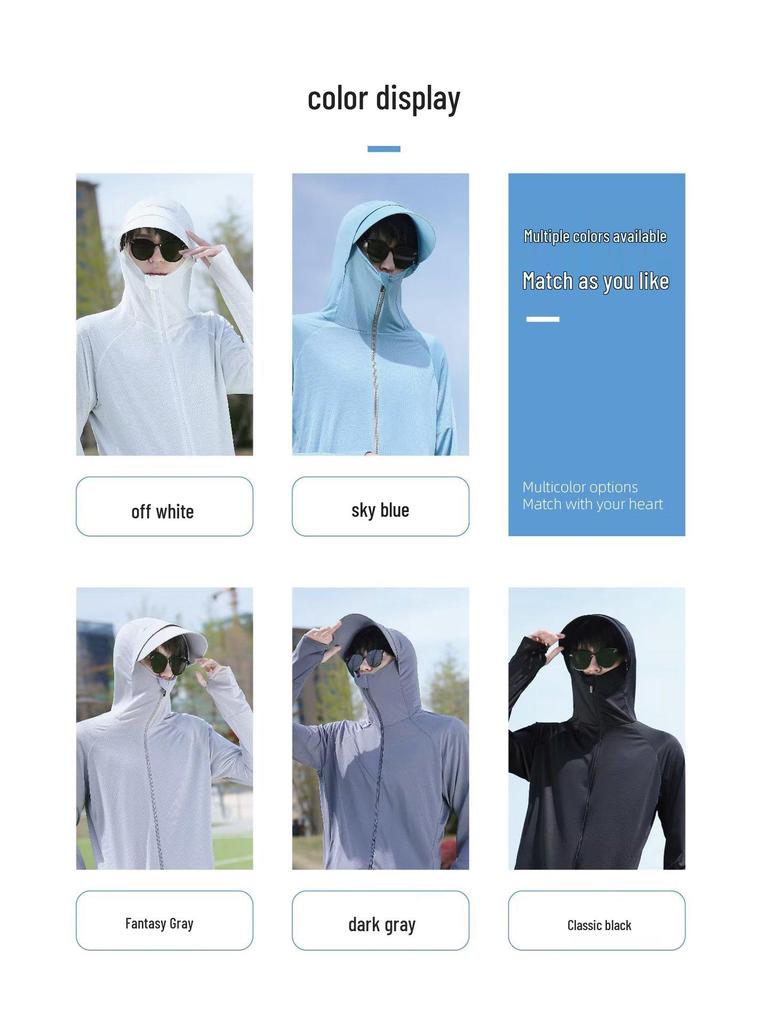 Men's Summer UV Protection Lightweight Breathable Outdoor Shirt for Fishing & Cycling