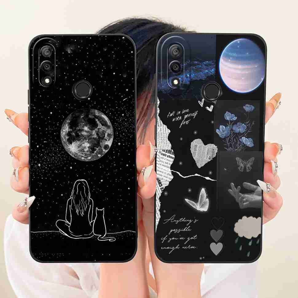 Für Huawei Y9 2019 Hülle Luxuriös Katze Weiches Silikon Handyhülle Für Huawei Y 9 Y9 (2019) JKM-LX1 JKM-LX2 Schutz-Rückseite