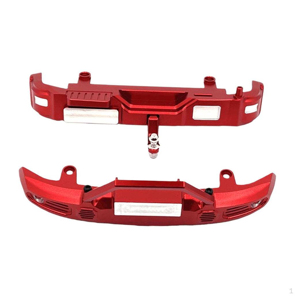 1/12 RC Car Front Rear Bumpers Guards Accessories Aluminum Replacement Sturdy for 300 DIY Accs