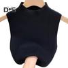 Women Knitted Vest Tops Slim Fit Half-High Collar Sleeveless Top Solid Color Stretchy Knit Blouse Daily Wear