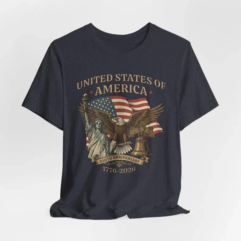 America 250Th Birthday Us Flag 250 Years We The People Unisex T-Shirt S-5XL 3XL