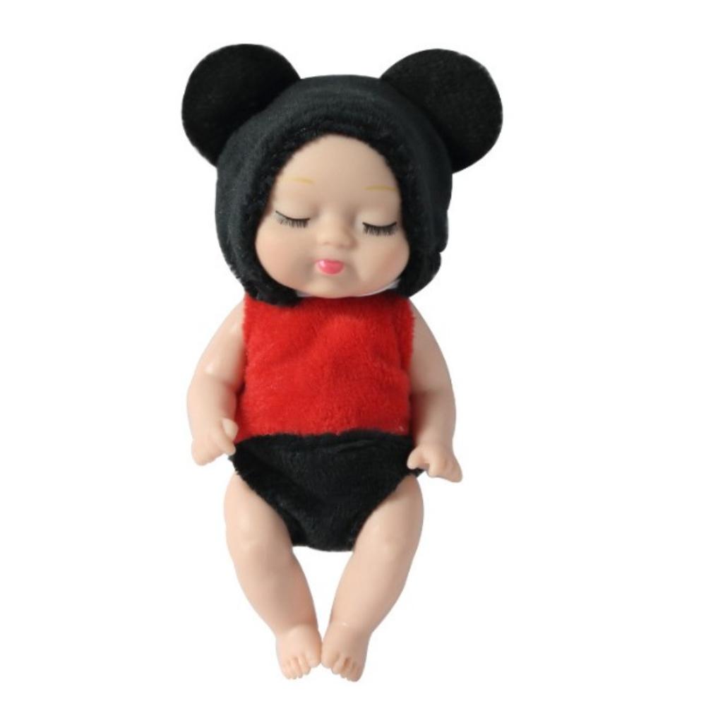 Kawaii Păpuși Reborn de Simulare de 3,5 inch Jucărie Mini Drăguță Păpușă Serie Bebeluș Adormit Jucărie Animal de Desene Animate Pentru Copii Cadou de Ziua de Naștere