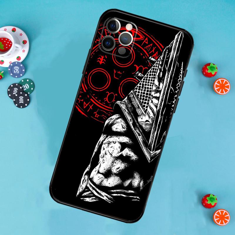 

Horror Game Silent Hill Phone Case For iPhone 16 15 14 13 12 11 Pro Max 12 13 mini XR 15 16 Plus 16e Cover Funda iPhone 11Pro MAX