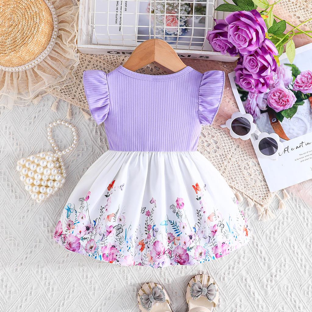 3M-3J Süße Babykleider Modische Kleider Mädchen Printkleider Sommerkleider