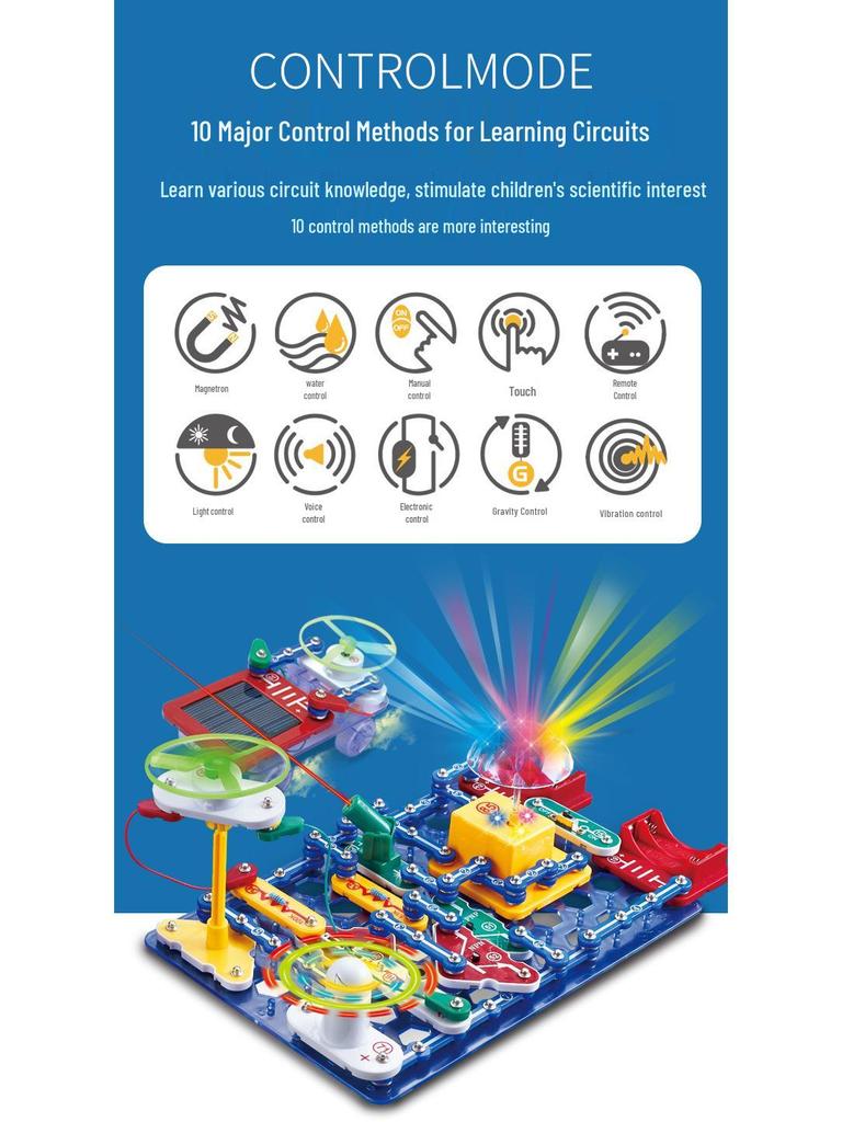 Kid's Electronic Circuit Building Blocks STEM Toy - Models 6688, 9988, 3688