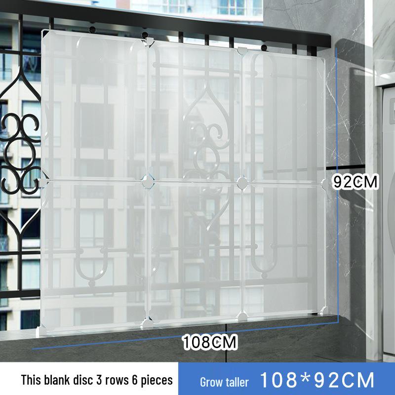 Balcony Privacy & Safety Screen: Rainproof, Dustproof, Pet-Protective Enclosed Railing