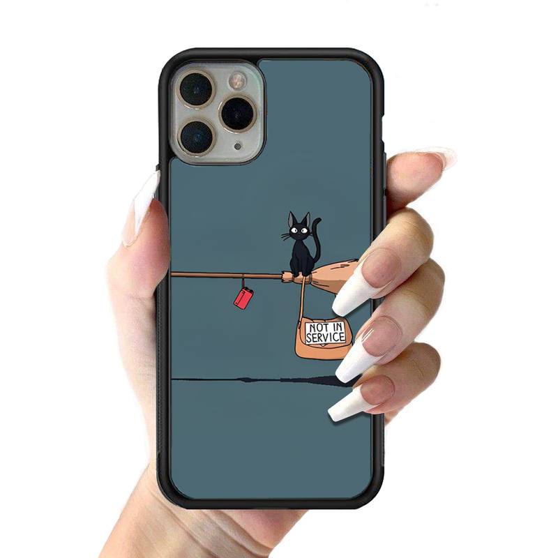 Anime Kiki's Delivery Service Phone Case Silicone PC+TPU Case for iPhone 11 12 13 Pro Max 8 7 6 Plus X SE XR Hard Fundas