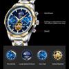 NIBOSI Star Moon Phase Watches Men Top Brand Luxury Automatic Watch for Men Luminous Waterproof Stainless Steel Quartz Clock