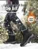 Men's Winter Plus Size High-Top Cotton Snow Boots - Thick Sole, Waterproof, Fleece-Lined for Extra Warmth