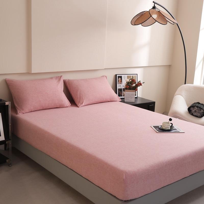 

Cationic single-piece mattress, dust-proof mattress cover, washed and polished solid color, non-slip, Simmons all-inclusive mattress cover. single bed hat 120 * 200cm арбуз красный