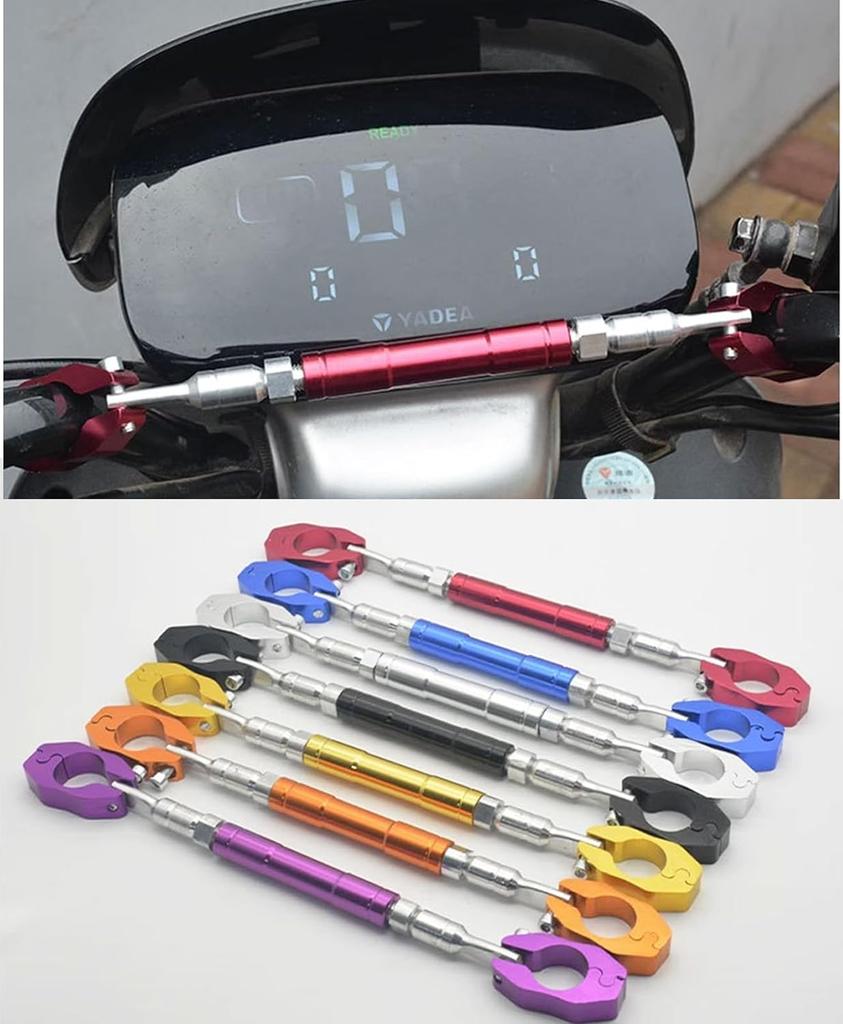 LEAUNGYOO Motorcycle Balance Handlebar Universal Mounting Diameter Aluminum Alloy Handlebar Crossbar Bar, Stabilizer, 22mm, Brace, Adjustable,